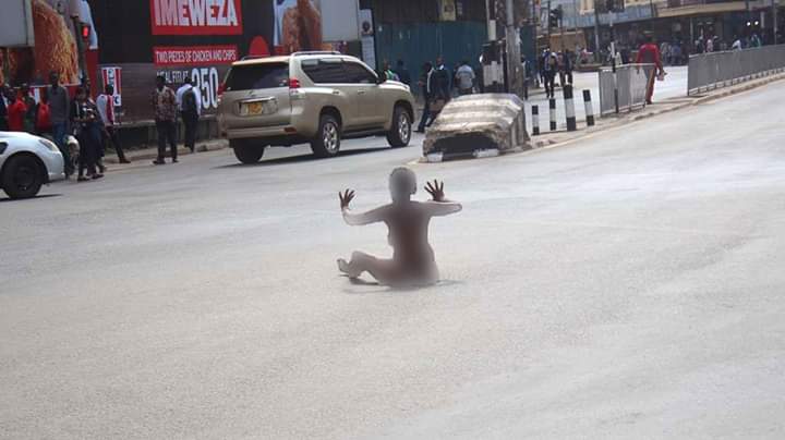 Woman nearly walks naked through trading centre after lover abandons her in lodge drama before elders step in to restore calm