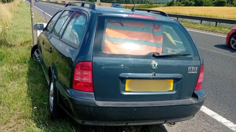 Car Stolen Overnight Keeps Stalling in Traffic Until It Is Abandoned by the Thief