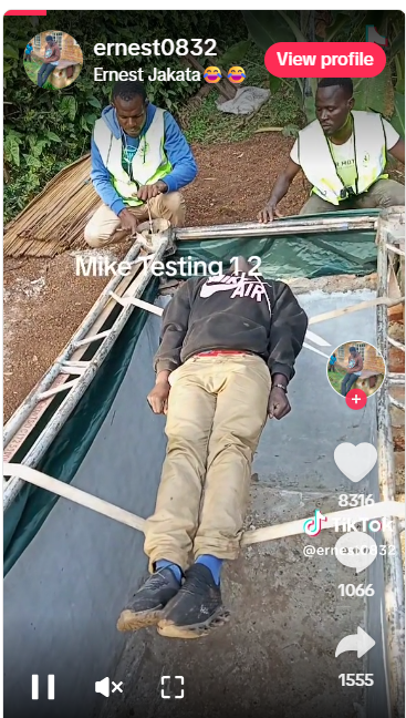 Bizarre Scene as Man Is Lowered into Grave Alive to Test Coffin-Lowering Equipment